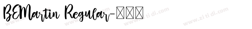 BEMartin Regular字体转换